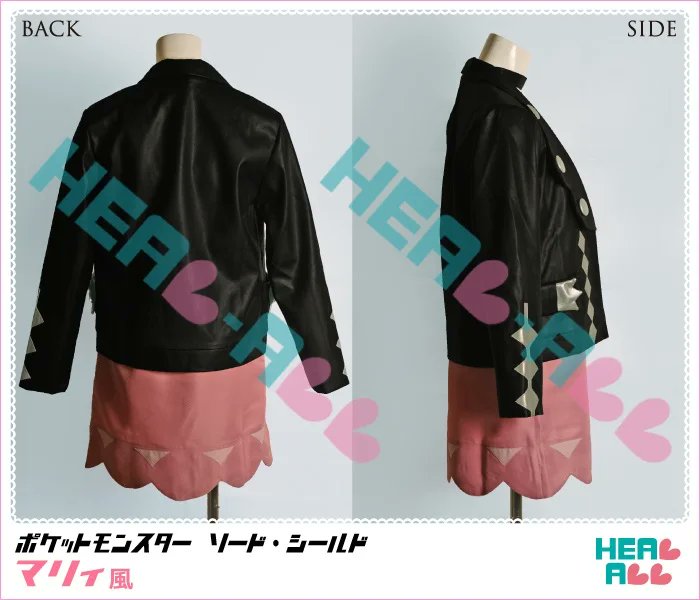 healall0401's tweet photo. 【H.A.コスプレ館】☆再入荷☆ソード・シールドより、主人公のライバルの一人、マリィ風衣装がは https://t.co/oahcitRFRb
上着は質感を意識した黒い合皮生地で作成。大きなボタンや装飾は銀色の合皮で作成し、メタリックな印象を再現しました。 https://t.co/E13yeLHax6