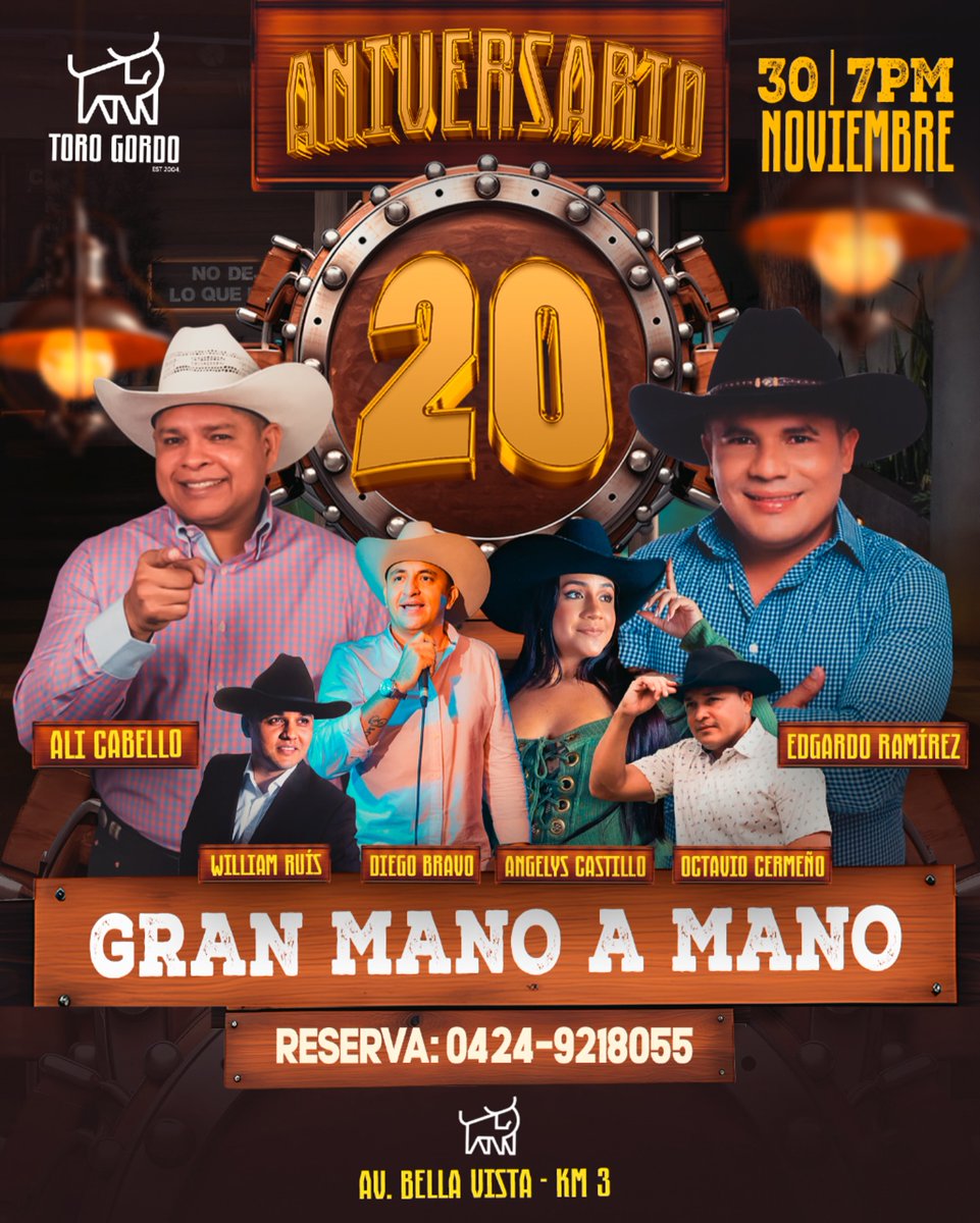 PadroteLlanero's tweet photo. 🇻🇪🤠🇻🇪 El Parrando Llanero es en la Población de Maturín del Estado Monagas. Próximo Sábado 30 de Noviembre 2024.
#musicallanera #joropollanero #torogordo  #bailedejoropo #musicallaneraenvivo https://t.co/PklMczy5lu