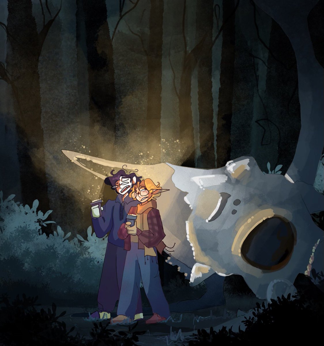 HAPPY #WEBTOON_OC_tober 

Today marked the last prompt, and what a better way to end things off than with a creepy forest 👀