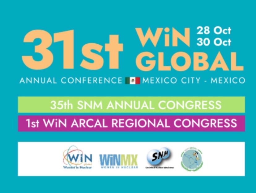 Comenzó la Conferencia anual de <a href="/WiNglobal/">Women in Nuclear Global</a> y el Primer Congreso regional WiN ARCAL en la Ciudad de 🇲🇽. Durante la inauguración se destacó la importancia del involucramiento de las mujeres en el sector nuclear: atraerlas, retenerlas y elevar su rol con soluciones innovadoras.