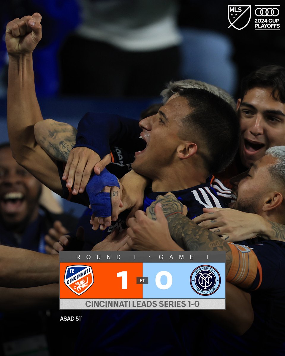 Good vibes in Cincy after a Game One dub. 💪

<a href="/fccincinnati/">FC Cincinnati</a> // Audi #MLSCupPlayoffs