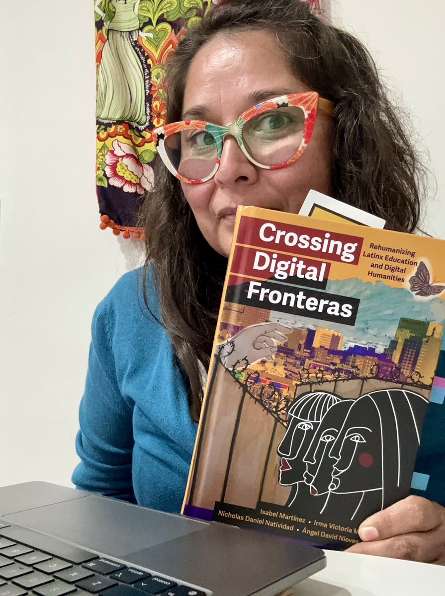 I’m revisiting chapters in this book, it’s getting cited for an upcoming piece I’m writing about my Ethnofiction Through Contemporary Narratives pedagogy—AND it’s 1 of 6 academic titles I’m listing for book recs next month! Crossing Digital Fronteras paperback comes out December!