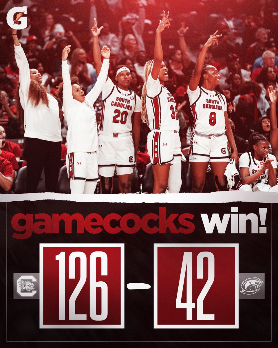 FINAL - Gamecocks win!!

We'll see you in Vegas as we open up the 2024-25 season on Nov. 4 against Michigan 🤙