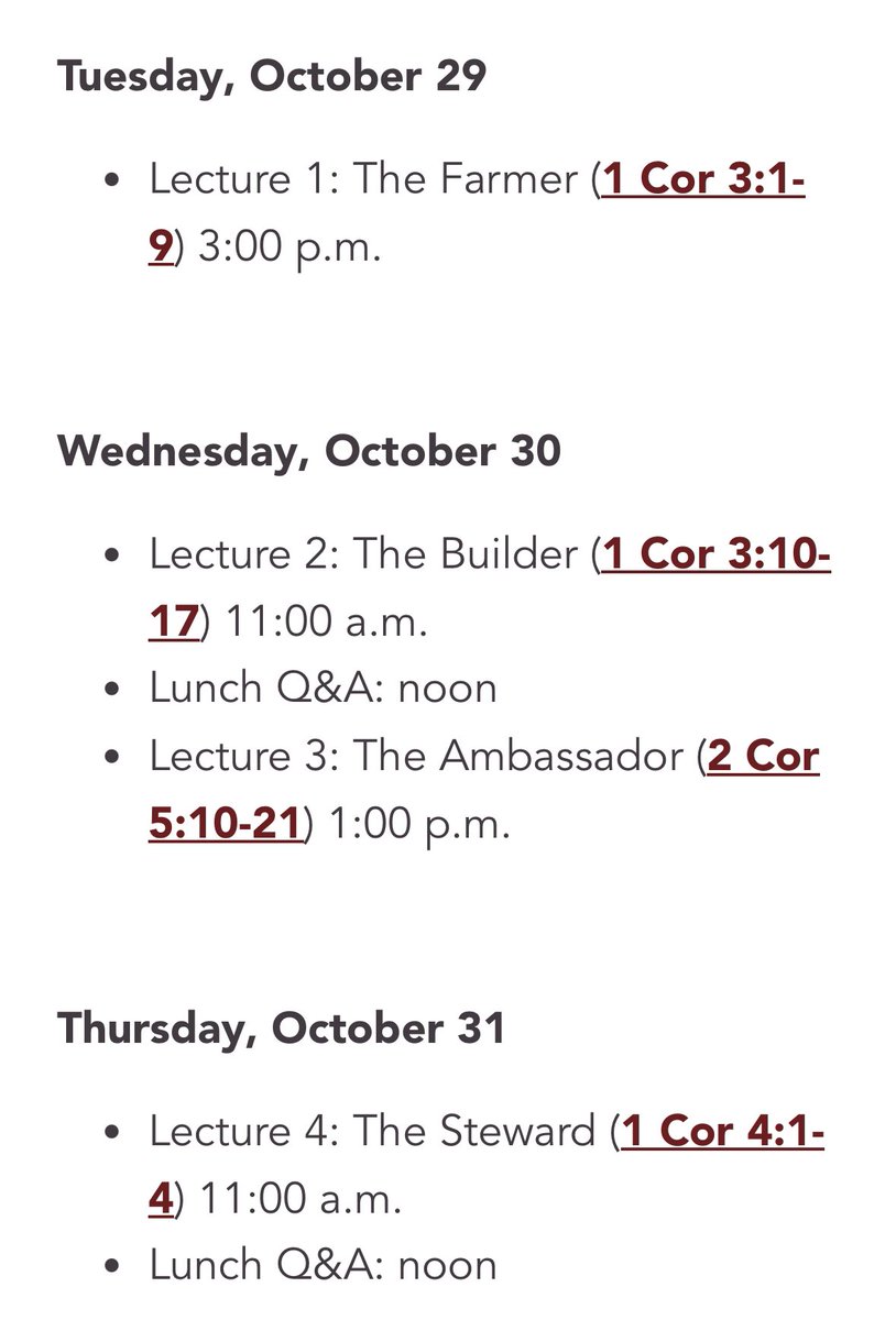 The John Reed Miller Lectures start at 3pm tomorrow at <a href="/RTSJackson/">RTS Jackson</a>. All are welcome. Lunches available on Wednesday &amp; Thursday. To sign up or learn more: rts.edu/news/rev-dr-da…