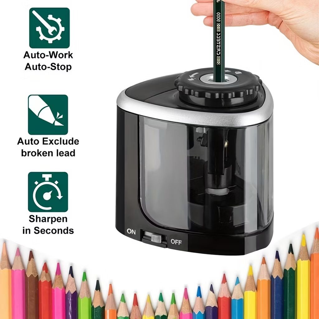 Check out Electric Pencil Sharpener Desktop Automatic Suitable To Pencils (6-8mm) For Students School Office Stationery for RM17.49 - RM19.24. Get it on Shopee now! s.shopee.com.my/Vp0q0fpdL?shar…