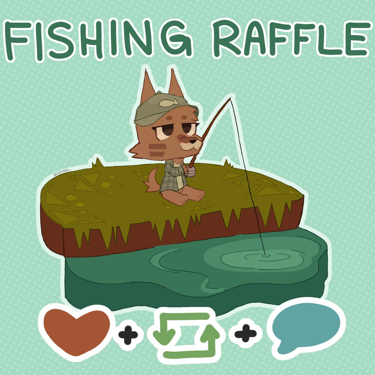 🐟 Get ready to fish !! 🐟

Like, retweet and comment to enter the raffle! The winner will have their character/webfishing avatar drawn like in the image below! 

Raffle ends on Sunday the 3rd (end of this week!)

Good luck 🎣