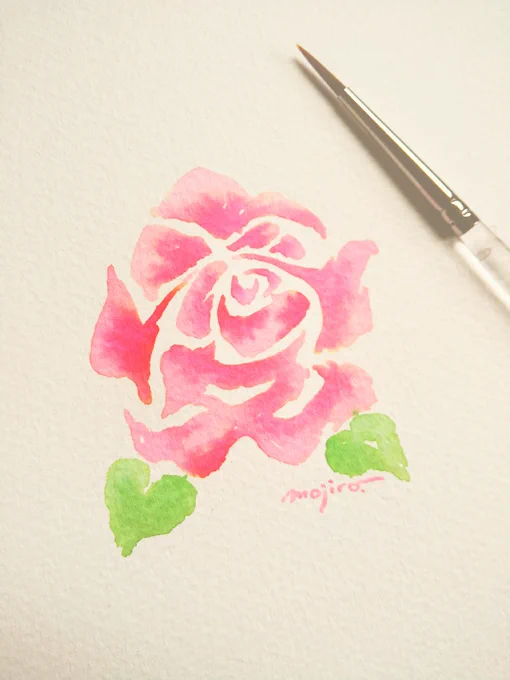 「愛」の文字絵~ピンクのバラ~#バラ #秋バラ #薔薇 #roses 