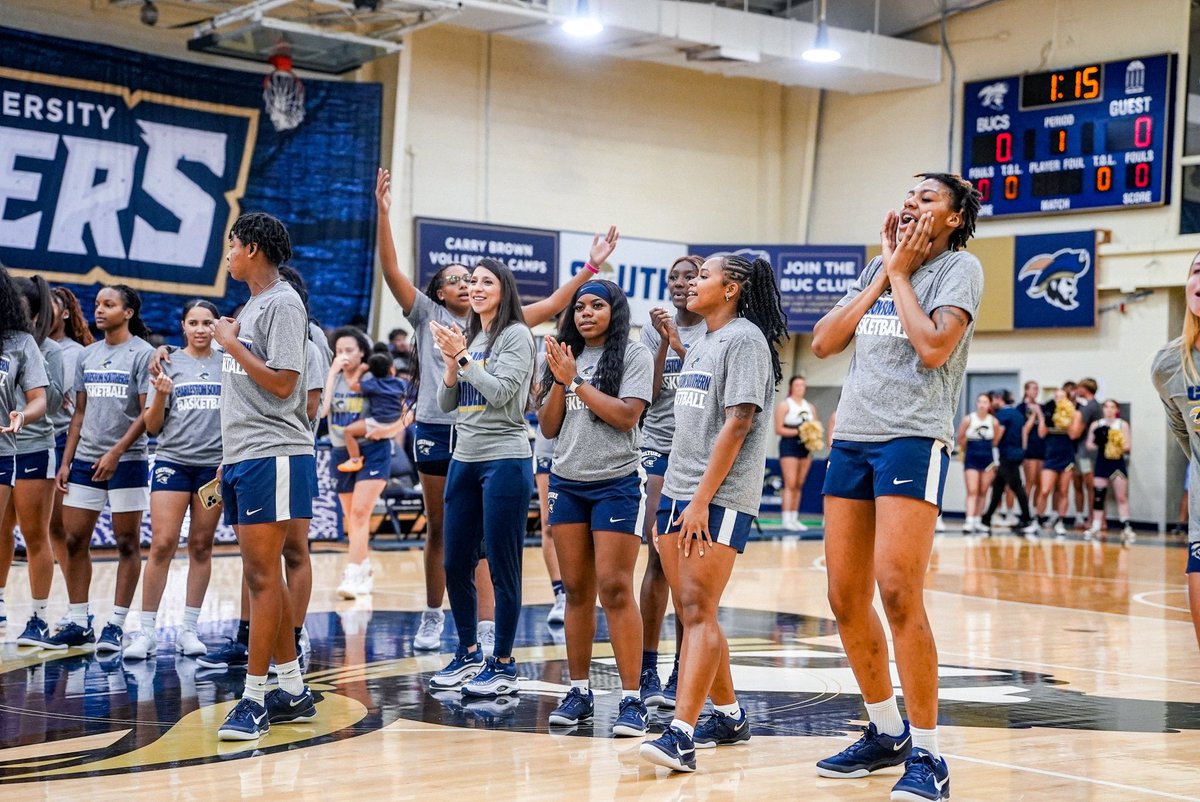 Charleston Southern Women’s Basketball (@csubucswbb) on Twitter photo All smiles because the season starts in one week! 😀
#ClimbTheLadder // #BucStrong All smiles because the season starts in one week! 😀
#ClimbTheLadder // #BucStrong
