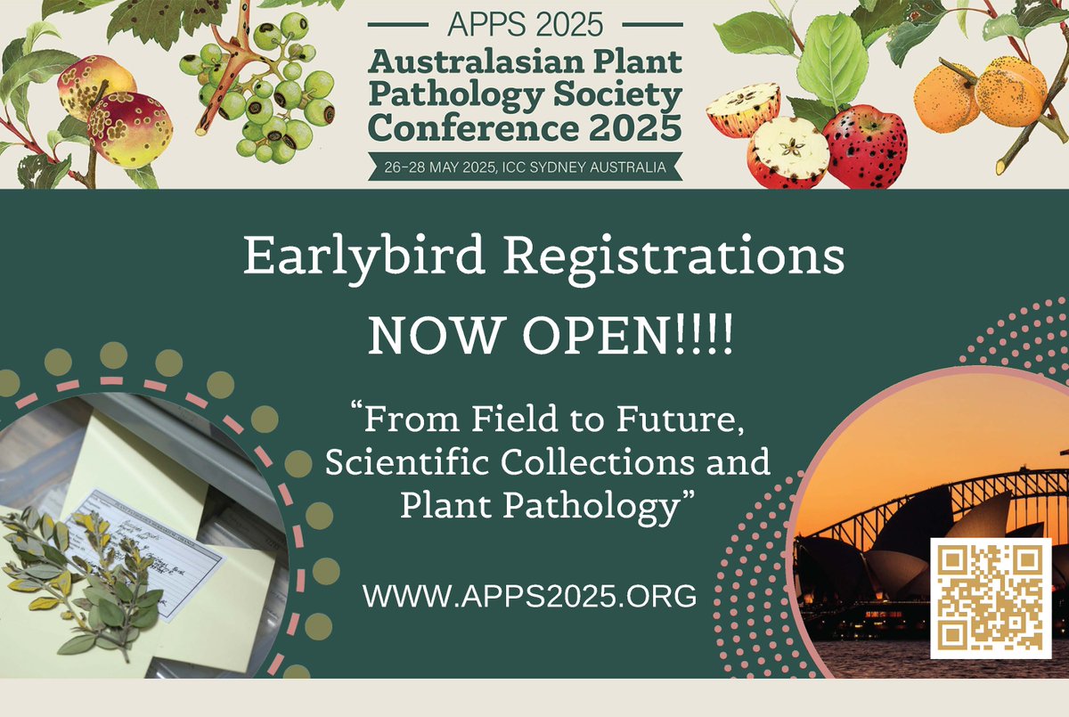 The 25th APPS Biennial conference is happening earlier than usual, this time in May 2025 in Sydney. Don't get caught out. 

Earlybird registrations are now open. Start planning your abstract.

More annnouncements coming soon! #APPS2025
apps2025.org/registration