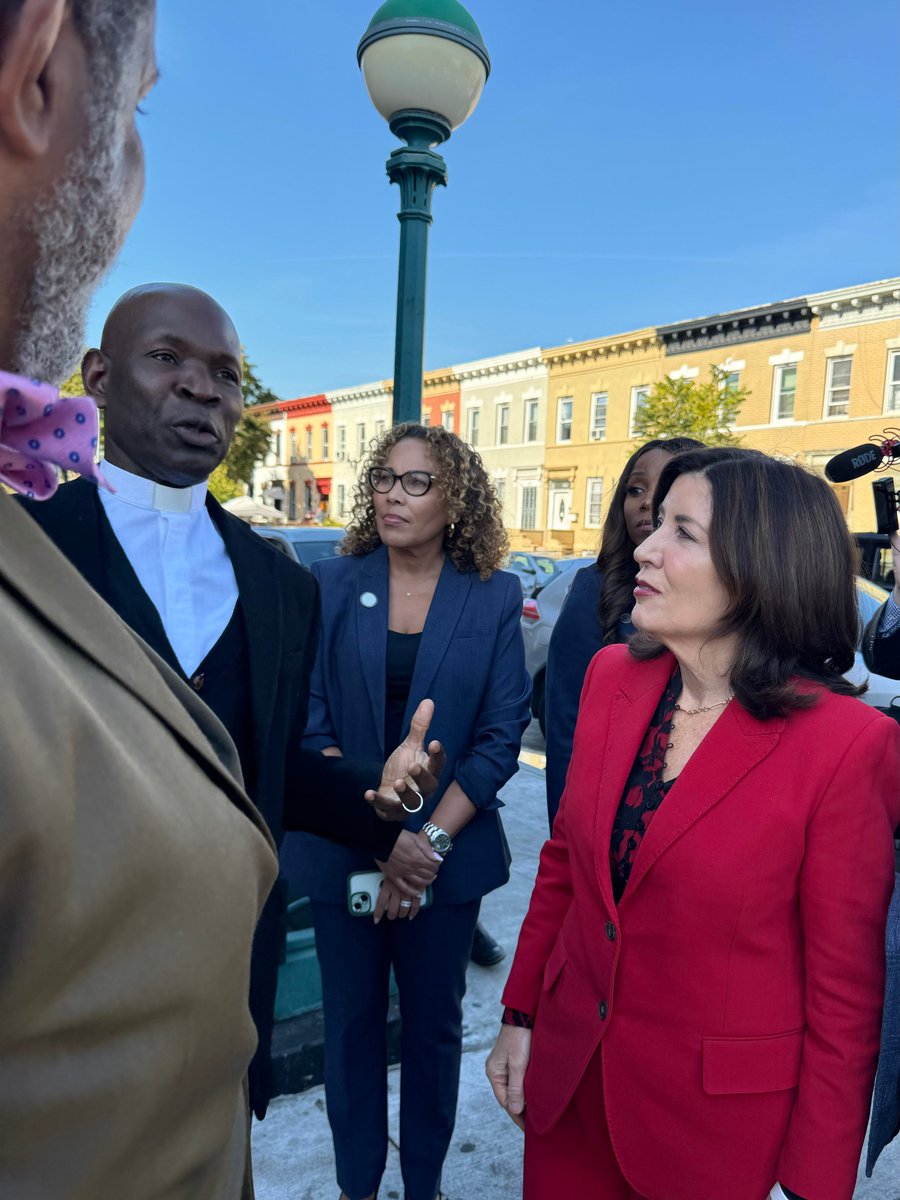 NYSHumanRights's tweet photo. Today, DHR Commissioner Denise M. Miranda, Esq. joined @GovKathyHochul  in East Flatbush, Brooklyn along with @CMFarahLouis , @AMBichotte , and other partners in government to visit &amp; show support for businesses in "Little Haiti", one of the largest Haitian communities in the US. https://t.co/o2igAtqYbI