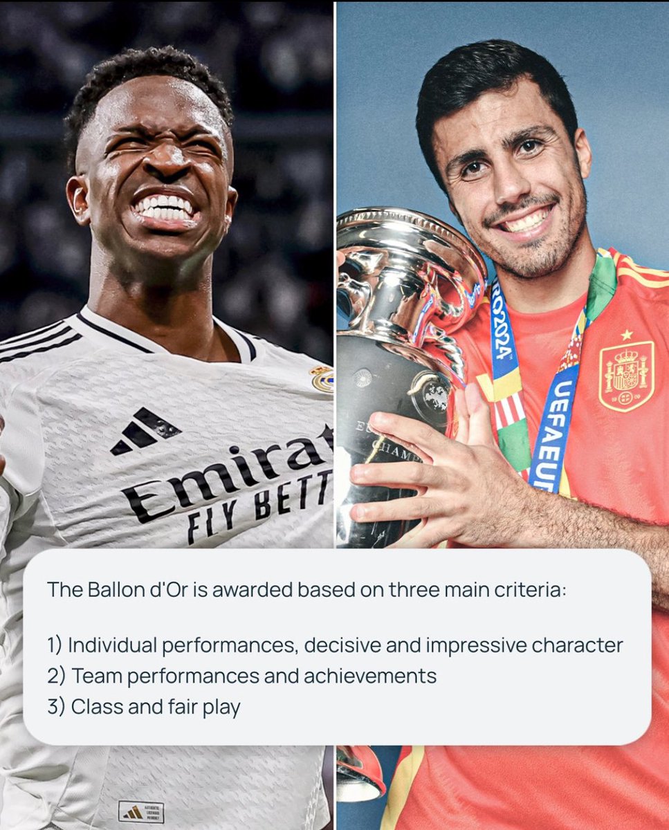 WinterLDWCKX's tweet image. Ik kan u nu uit het hoofd al meer dan 5 momenten geven waar Vini nie voldoet aan die laatste criteria hahaha.
#BallonDor  #stopcrying #DESERVED