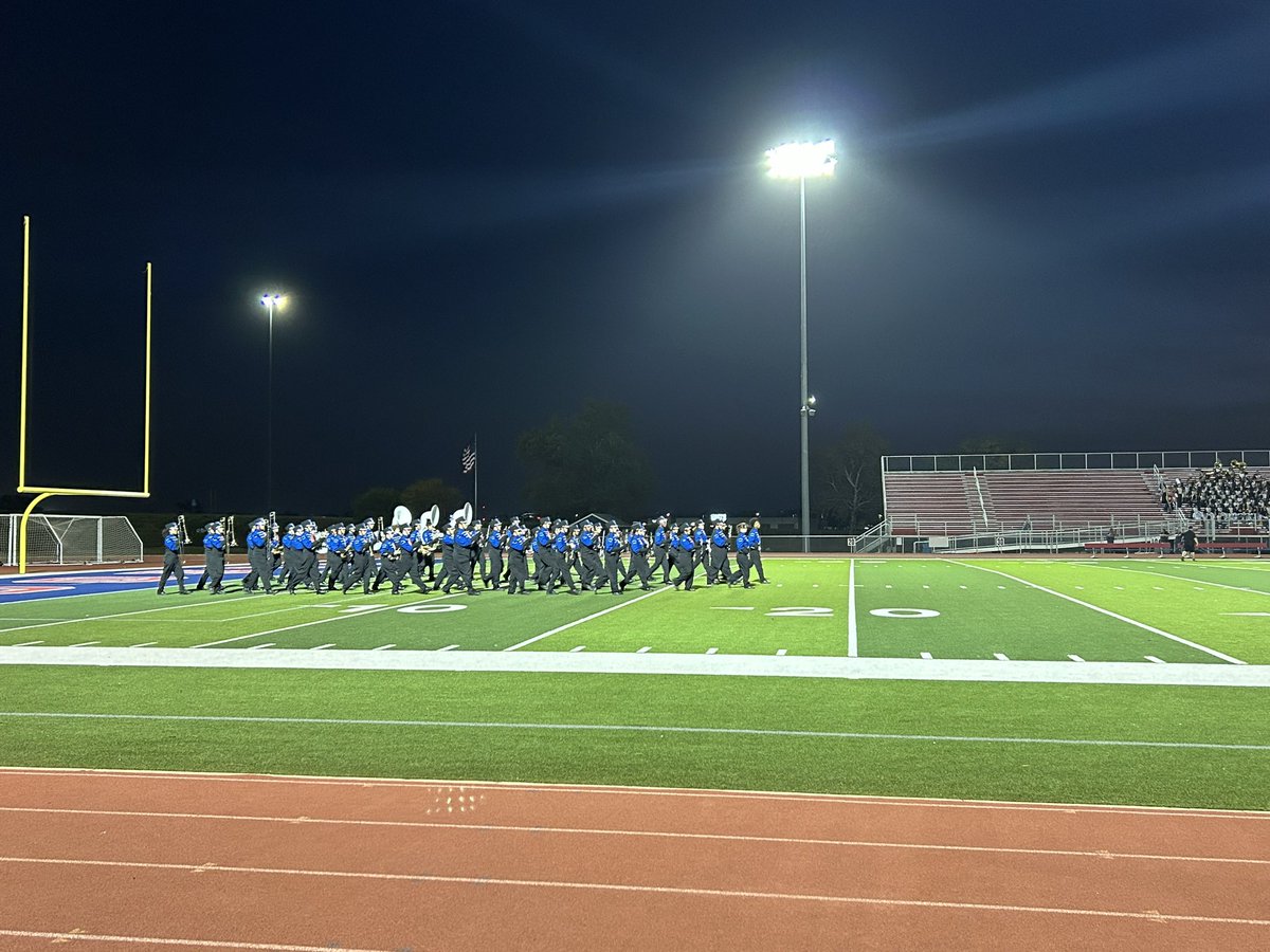 travisrogers83's tweet photo. Band O Rama tonight at South. Mrs. Brown and crew did a fantastic job in the wind. Go Titans #WPSProud https://t.co/7BNSlWhM5e