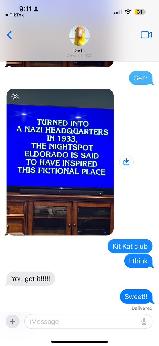 catglong's tweet photo. My dad is a big @Jeopardy fan and every time they have theatre questions, he sends them to me. 

And usually I’m right 🙂‍↕️ https://t.co/SsrPc13efC