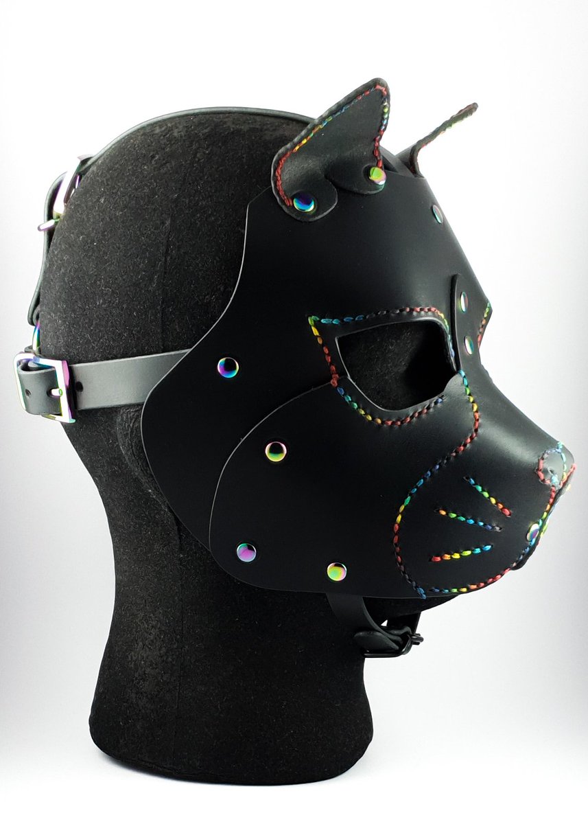 chillis_leather's tweet photo. #pride themed #leather #kittymask 🏳️‍🌈🐈

#leathermask #catmask #kittenplay https://t.co/FvDk619wzi