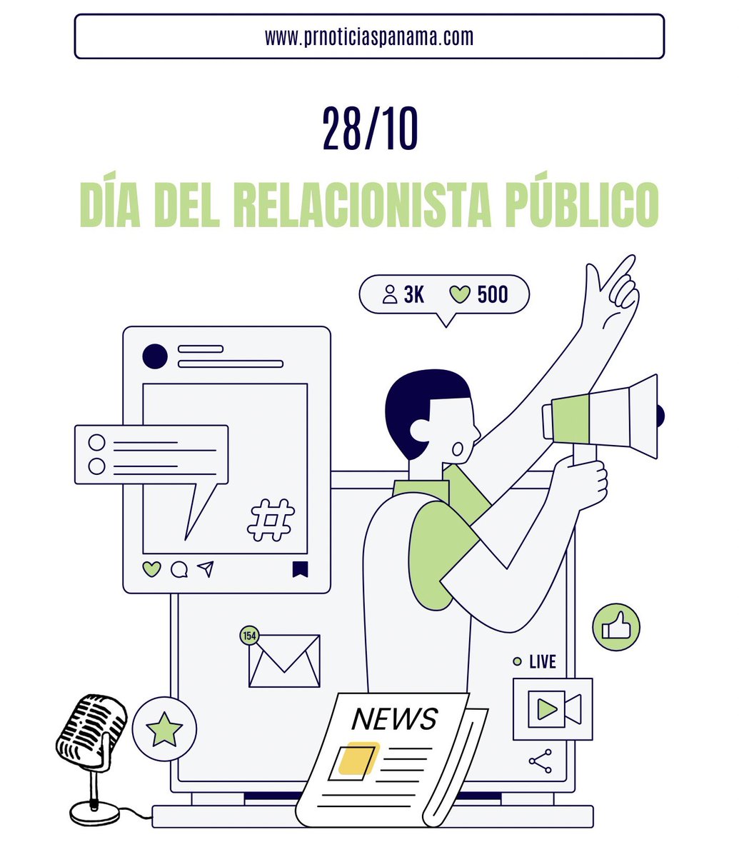 Día del Relacionista Público 

En un mundo en constante cambio, el rol del relacionista público es fundamental para construir puentes entre marcas y público. Gestionan la comunicación, crean estrategias y fortalecen la imagen, conectando valores y personas con pasión.