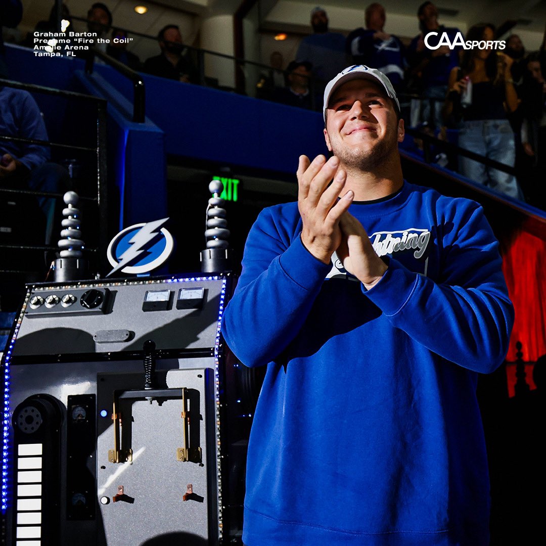 CAA_Football's tweet photo. Fire the coils! 🤝

[ @grahambarton53 x @TBLightning ]

#CAA x #NFL x #TBDTB x #BeLegendary https://t.co/5OfLxuNEZM