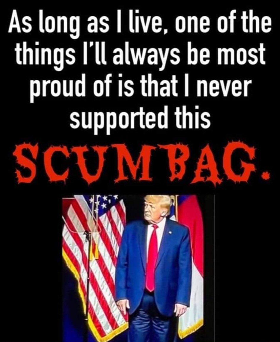 Who else has never supported Donald Trump? ✋