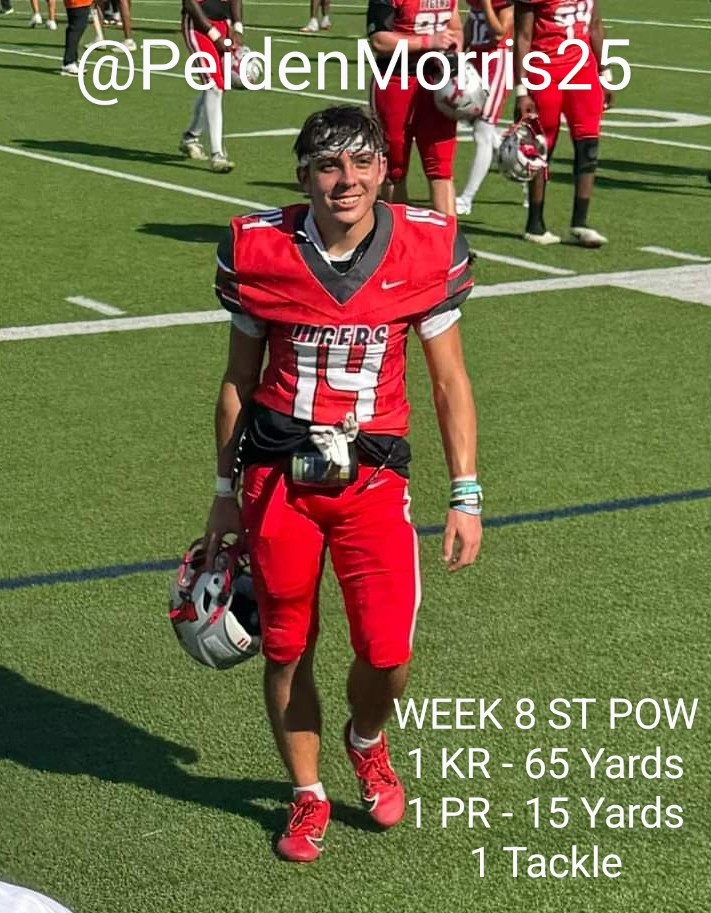 PeidenMorris25's tweet photo. Appreciate the love and Special Teams recognition this week. Galatians 6: 10-12 #3rdPhase #HoCoDub @coachsis @_CoachSkipper_ @JustinMorris713 @QBcoachsnyder @FondawRoy https://t.co/pJvvDgq522