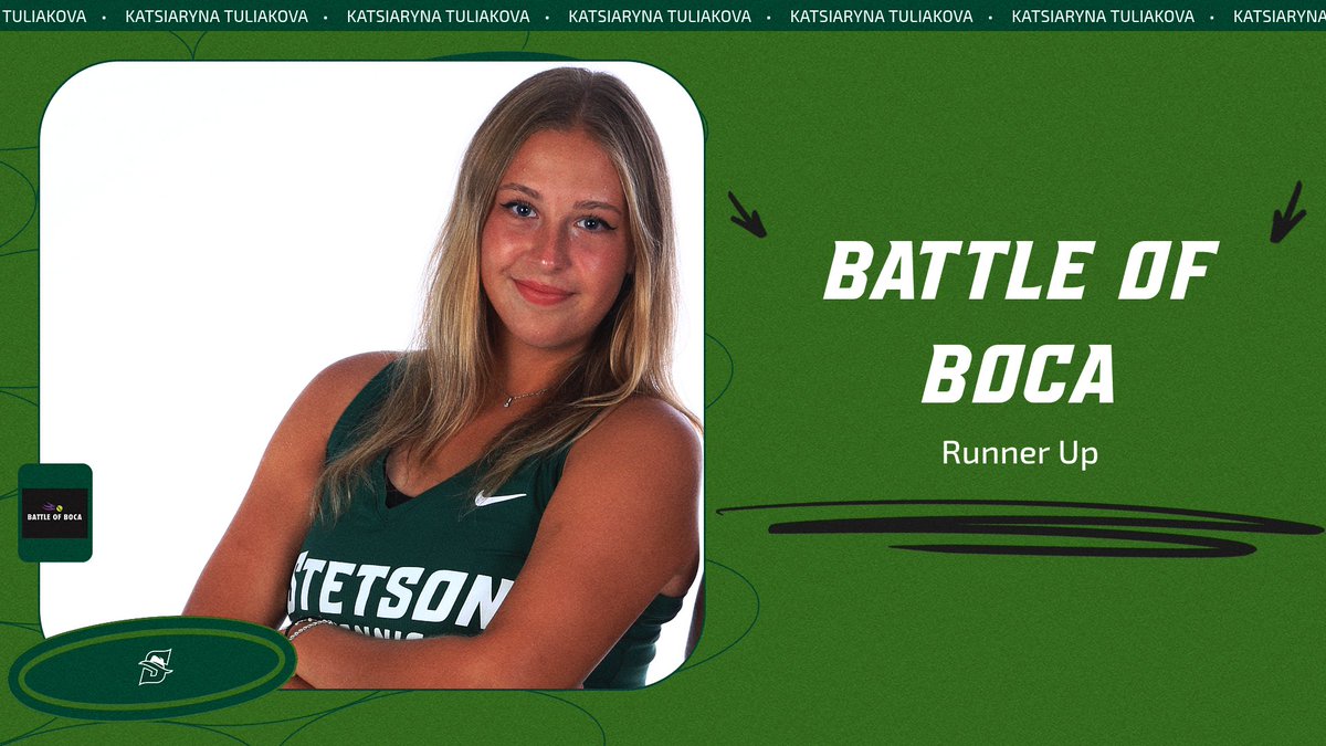 Congrats to Katsiaryna Tuliakova as the Runner Up at the Battle of Boca!

#GoHatters