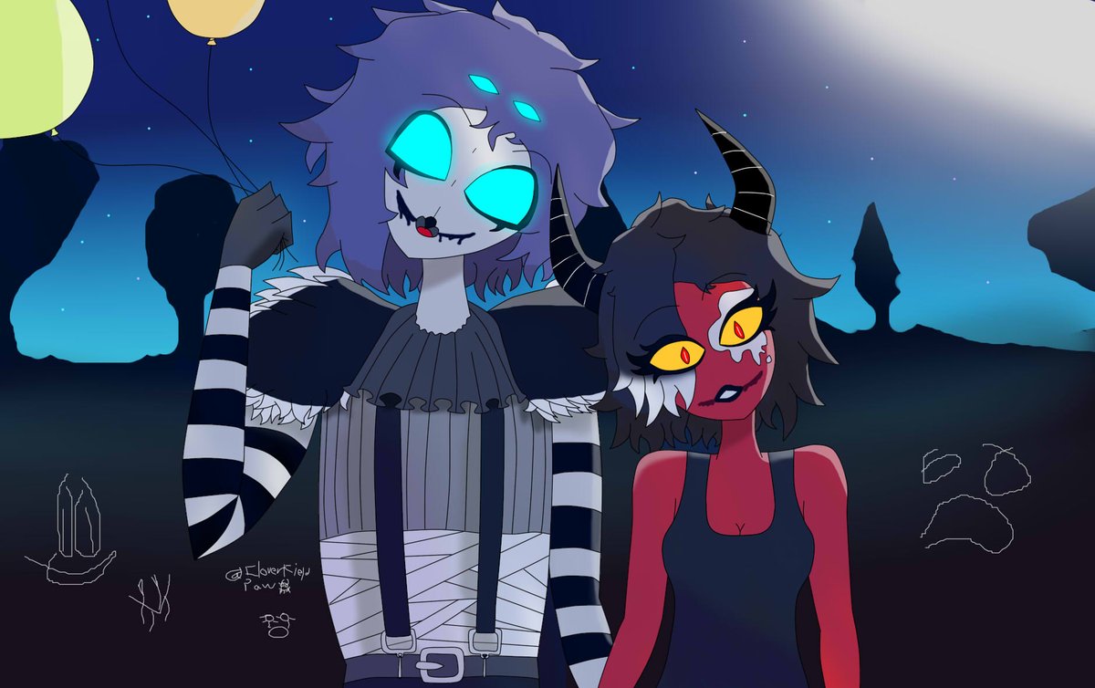 SIn duda siento fue que es uno de los mejores progresos que he hecho en mouse para halloween✨💖

Para el titio :3✨ <a href="/MaskyDubs/">MaskyDubs</a> y <a href="/MillieFandubs/">Millie Fandubs✨</a>✨ 
Me encanto dibujar sus ocs :,3

#HelluvaBossFanart #HelluvaBoss #Impsona #Goetiasona