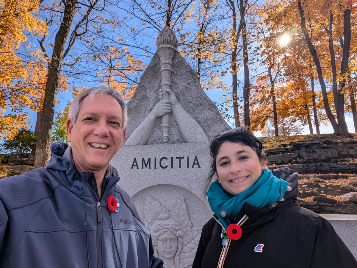 It was great to meet <a href="/CulangTiffany/">Tiffany CULANG</a>, municipal councillor for the Ville de Saint-Mandé (abutting Paris) 🇫🇷 and President of its local committee of the Souvenir Français. Honoured to showcase the <a href="/AmicitiaFRCA/">Monument AMICITIA France-Canada 🇫🇷 🇨🇦</a> monument at <a href="/BeechwoodOttawa/">BeechwoodCemetery</a> cemetery 🇨🇦