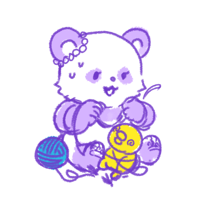 ＃ヘルメスエンゼルズ 344号で
「毛糸に絡まるパンダちゃん」をお題に描いたラフ。
 テスト勉強に追われてたので、だいぶ絡まってます🤣 
#パンダ #パンダルンダでがんばるんだ 
#イラストオーダー