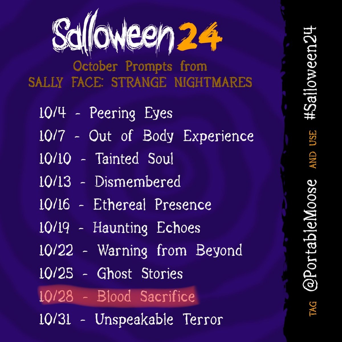 #salloween24 : Blood Sacrifice
#SallyFace