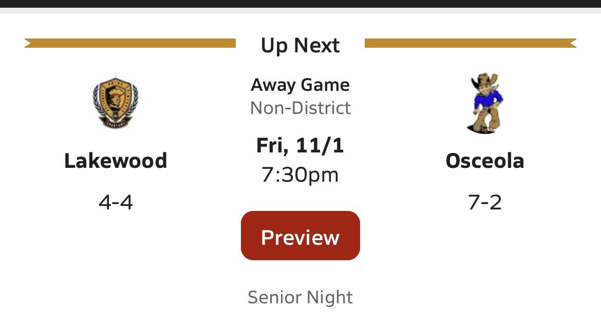 Lakewood Spartans Football tweet media