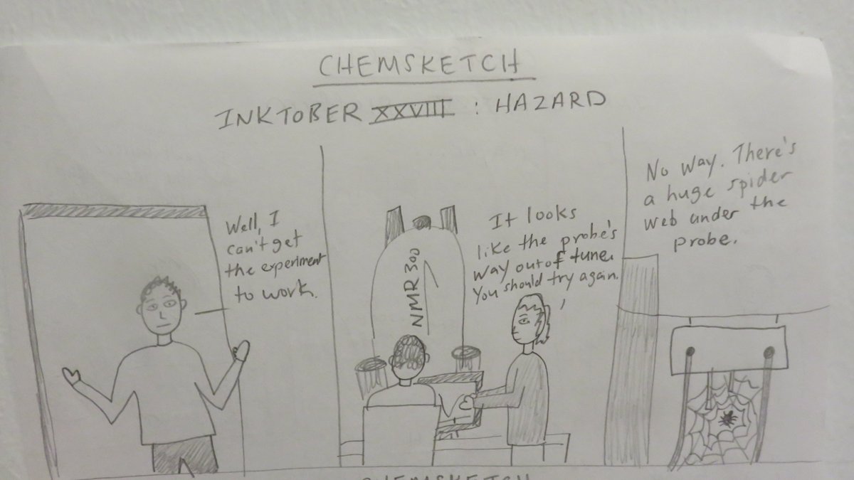 foranConcept's tweet image. Everyone had their limits. #scary #spiders #chemsketch #Inktober