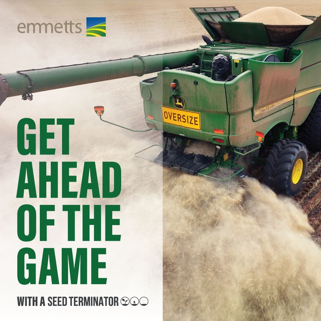EmmettsGroup's tweet image. Get ahead of the game this harvest with a Seed Terminator! 💪 Say goodbye to weeds while boosting your efficiency and yields 🌾🔥 Ready to take your harvest to the next level? Give us a call today to find out more! 🚜 

#SeedTerminator #HarvestReady #Emmetts