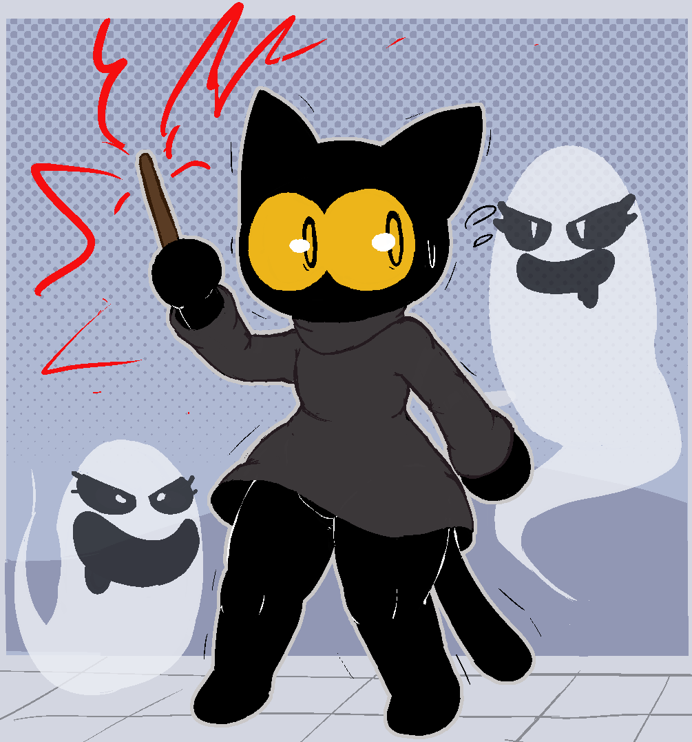 LizardFungus's tweet photo. Momo but I forgot. - Google Doodle Halloween (2016) https://t.co/FLawEAYMq4