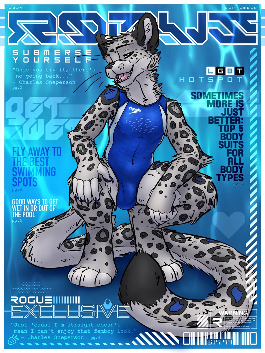 It's mega late, but here's Sneptember's #RogueMagazine cover! ^///^

(Character: Charles the Flying Snep)