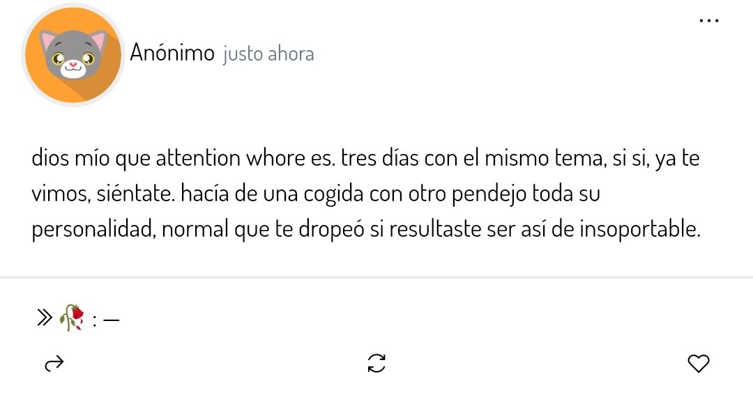 🥀 : no subiré más zaqas sobre el tema porque genuinamente aburre un poco. ambos estuvieron mal, uno por no aclarar que era solo sexo y el otro por difundir por todos lados algo que la vd a nadie le importaba mucho.