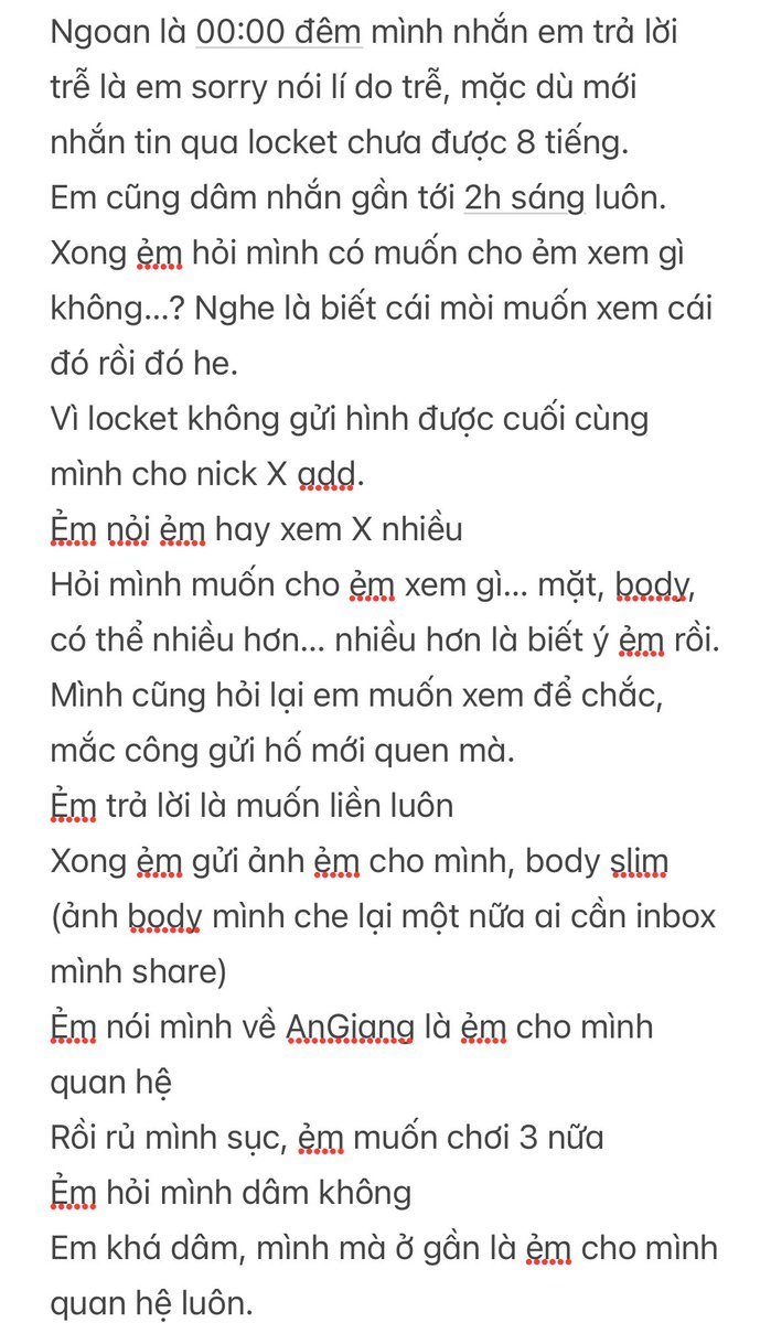 abcdabcd1204's tweet photo. CN rồi locket được bé bot An Giang khá ngoan và dâm nè.
Top AnGiang có nhu cầu inbox mình share body, face, inf ẻm cho nhe.
Ẻm còn nhỏ nên mình che thông tin và chưa show nhiều. https://t.co/ktLV8qLx3N