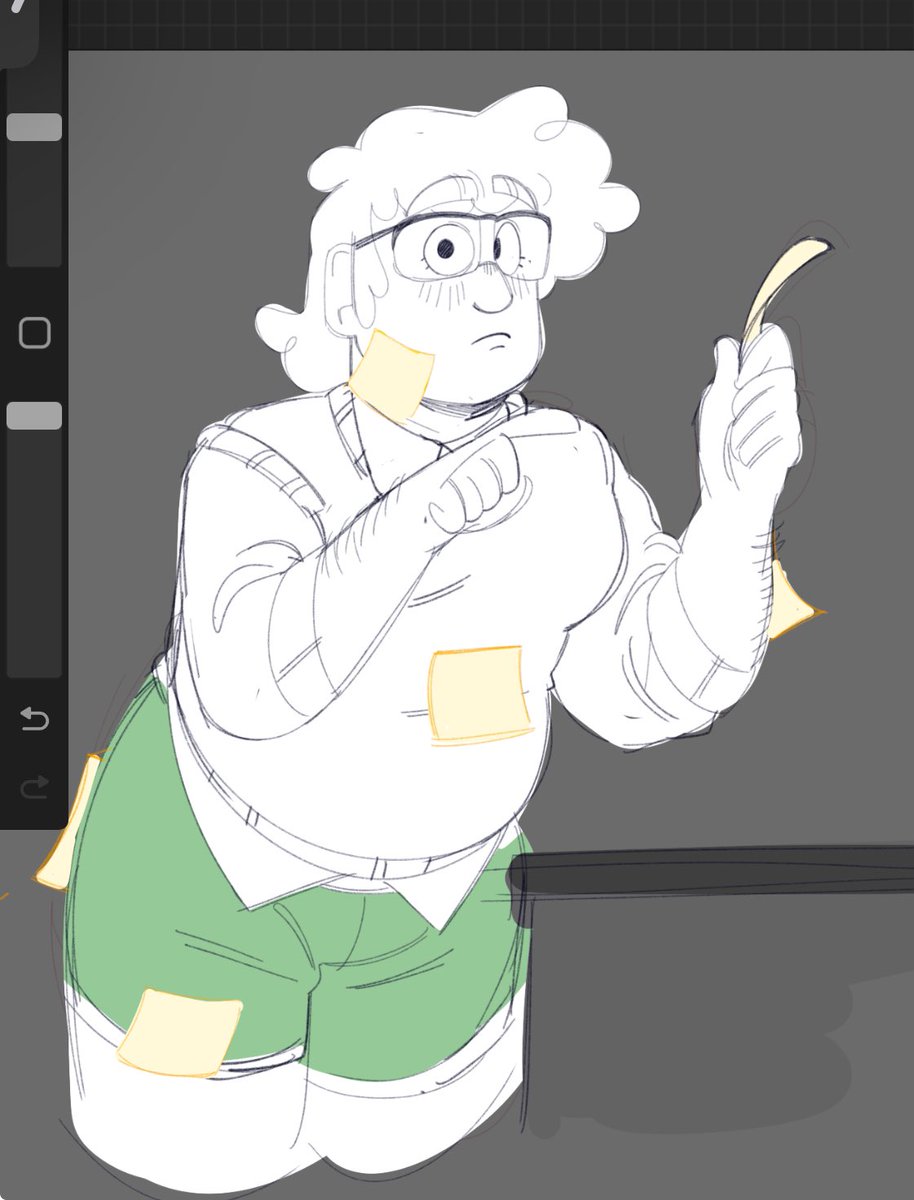 spoonyspinee's tweet image. Fem ford in the green shorts doodle bc i can draw whatever i want