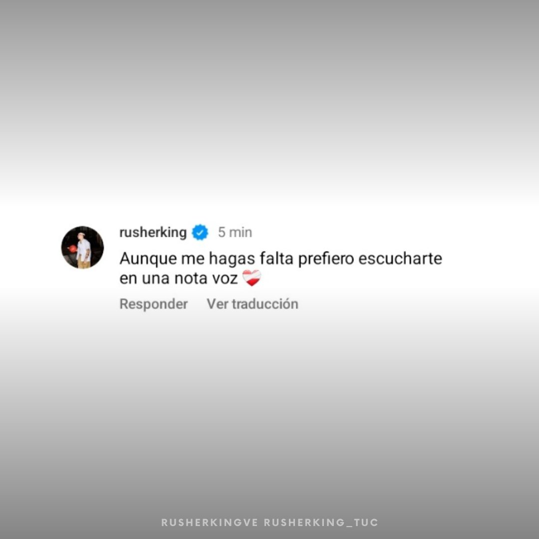 — "Notas de Voz" <a href="/NanpaBasicoo/">Nanpa Basico</a>  x <a href="/rusherkingg/">RUSHER</a>  ❤️‍🔥

Rusherking formará parte del álbum de Nanpa Básico "Duelo" en la canción titulada "Notas de Voz", estará disponible el 7 de noviembre❤️‍🔥