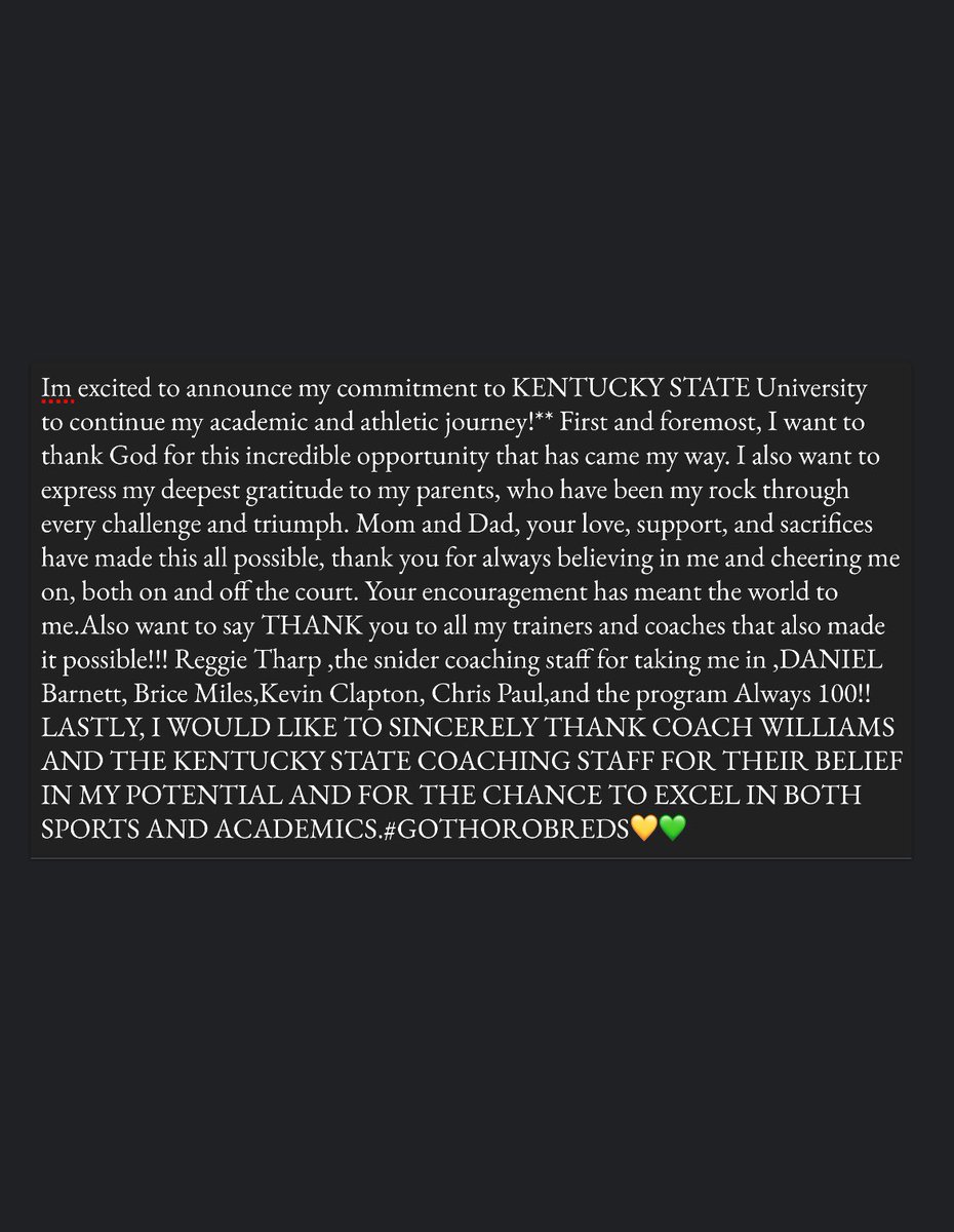 Want to say thank you <a href="/CoachAmaniW/">Amani Williams.</a> for this opportunity 💚💛 GO THOROBREDS