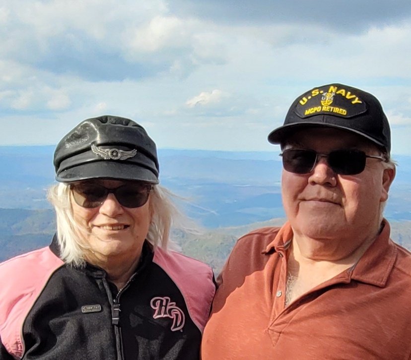 Fall motorcycle ride on the Blue Ridge Parkway