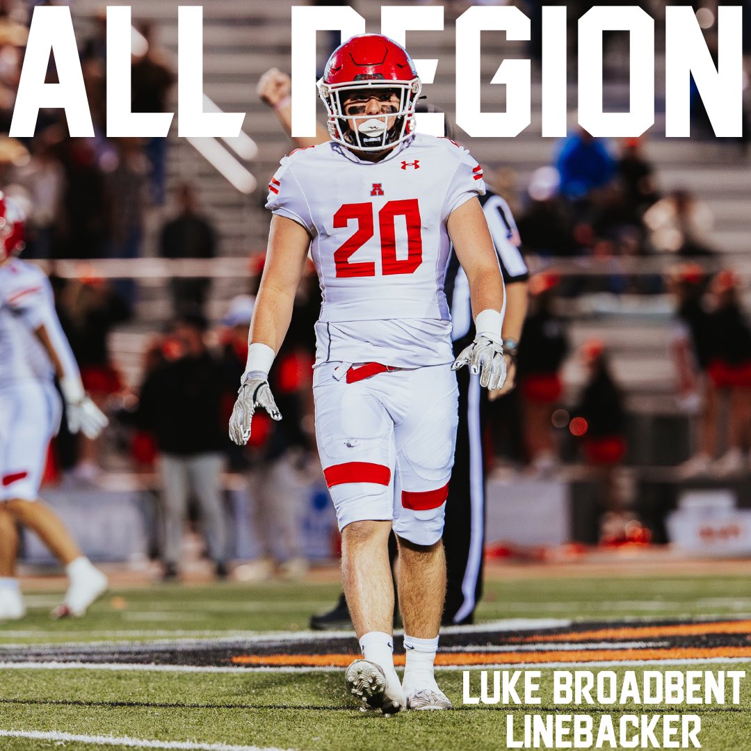 Congratulations to Luke Broadbent on being named to the Region 3 All Region Team!