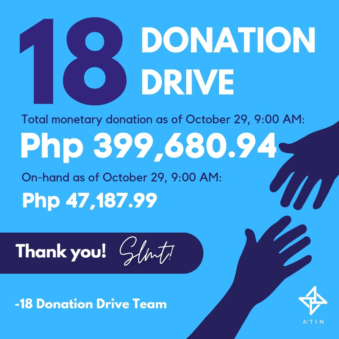 18 Donation Drive tweet media