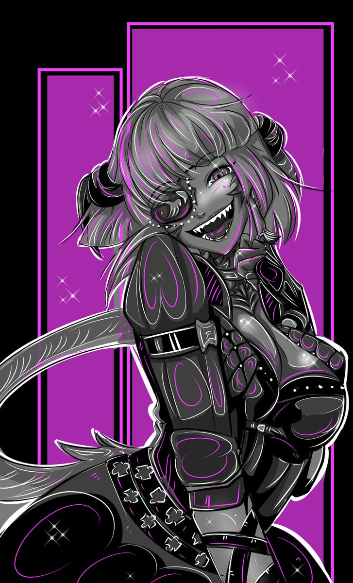 Portrait commission done for Riole Famifiore  !    Thank you for coming and especially to our spooky night. I meant to post this sooners. 
#gochuumonffxiv #FFXIV
