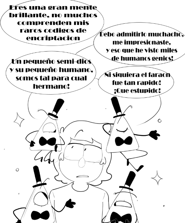5/6 (AU Gravity falls) #billford #gravityfalls #bookofbill #stanfordpines #billcipher #au (les prometi comida y les traje comida, su papa adoptivo volvio hijos de perra)