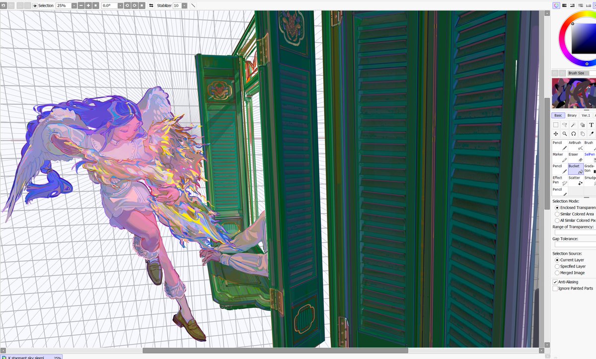 Tarokunnnn's tweet photo. drawing this kind of window shutters really reminded me of high school 🤔, it used to have that type of shutters with the same shade of green (without the fancy decorations though) https://t.co/ZQoAalhEse