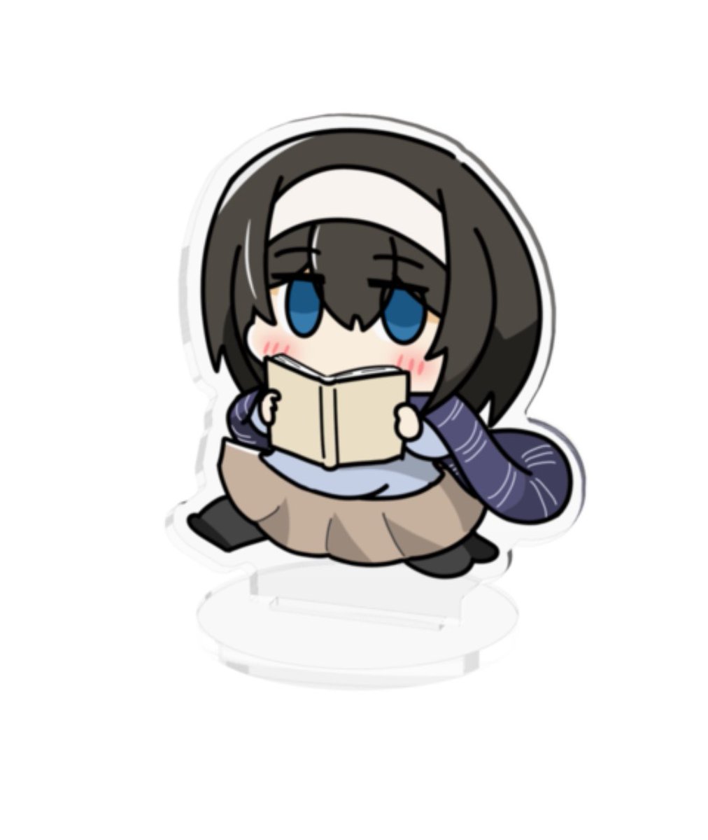 アイマス「アイマスエキスポで頒布するなんかぷにっとした文香さん(ぷみかさん)アクスタ、多分」|リッカさん@鉄馬Pのイラスト