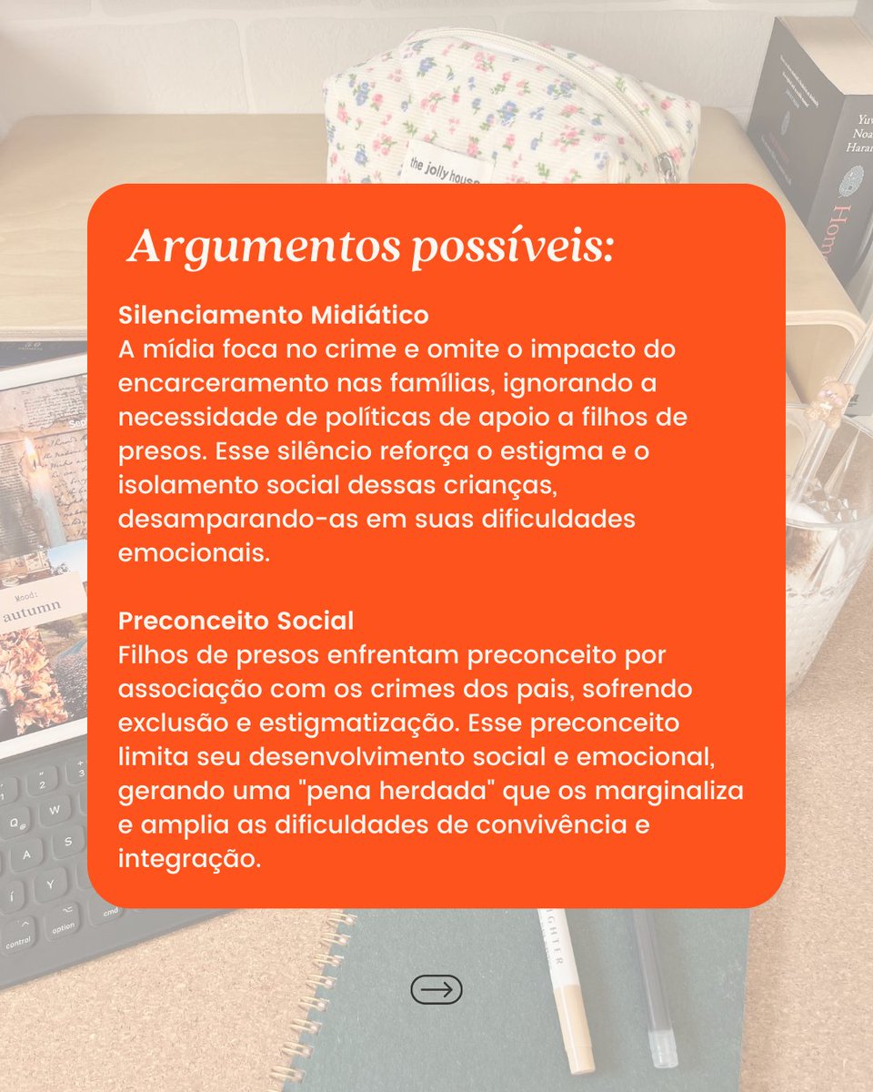 profderedacao_'s tweet photo. E se o tema da redação do ENEM for sobre invisibilidade de crianças na convivência com pais privados de liberdade? 🔥

Veja os repertórios e argumentos que selecionei pra te inspirar ⬇️ https://t.co/RokOqVpwBX