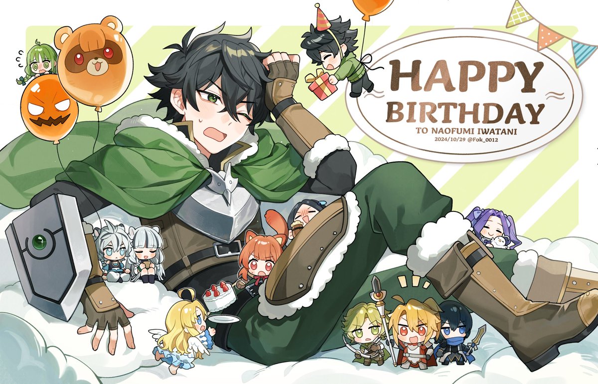 #たてたん2024 
慶祝連載週年&amp;盾誕🎉🎉