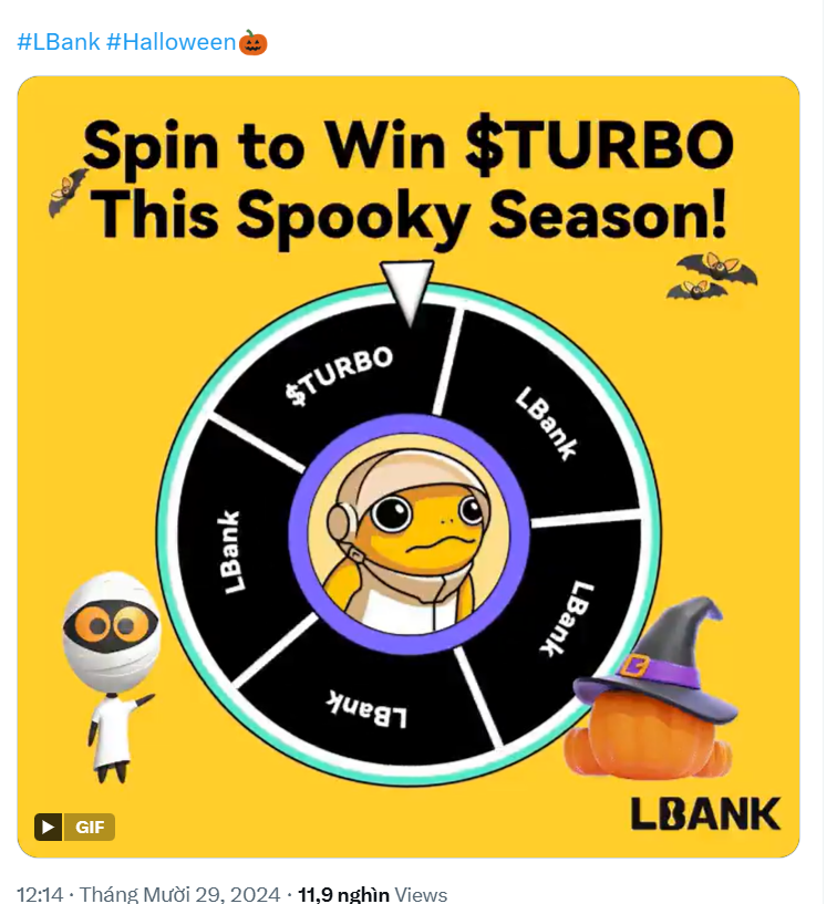 dungHM91's tweet photo. @LBank_Exchange @TurboToadToken #LBankSpookySeason!  #LBank #Halloween📷 https://t.co/diRccXJkjZ