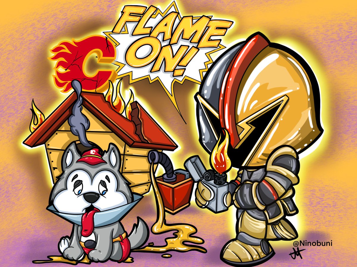 Go Knights Go!!! #vegasborn #vegasknights #ninobuni <a href="/GoldenKnights/">Vegas Golden Knights</a> <a href="/LosVGK/">Los Golden Knights</a> <a href="/EricTosi/">Eric Tosi</a> <a href="/NHLFlames/">Calgary Flames</a> <a href="/NHL/">NHL</a>