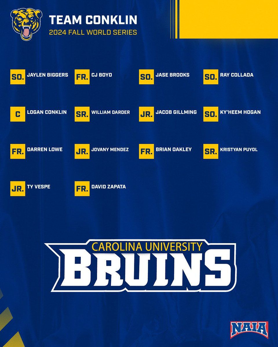 Fall World Series: Team CONKLIN