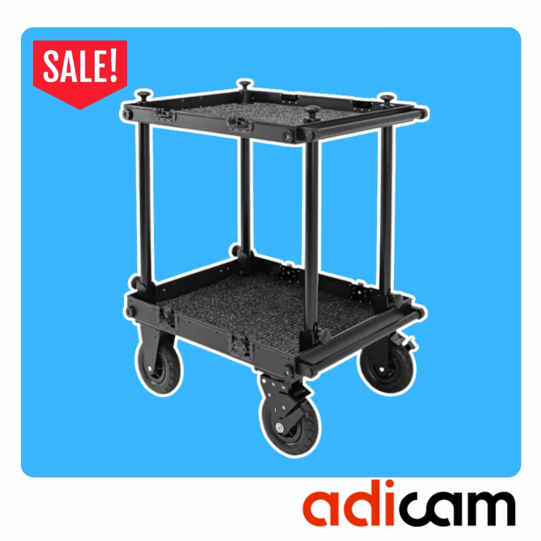 Was $ 3,052.01 Now $ 2,702.00
Adicam MINI ( SKU001-09BLK ) weighs barely 28.2 kg and allows to transport the equipment even five times heavier.

i.mtr.cool/zkezuerzoo

#filmcarts #productioncart #setlife #DOP #1stAC  #2ndAC